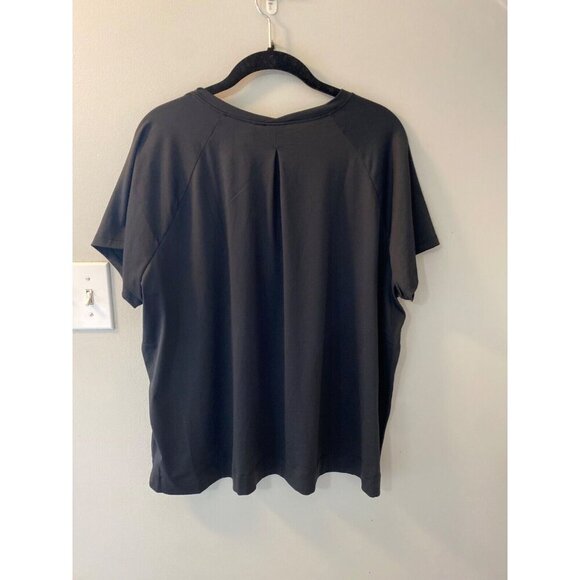 PrAna Alpenglow Athletic top 2XL Black UPF 30+ wicking, recycled polyester, soft - Picture 4 of 5